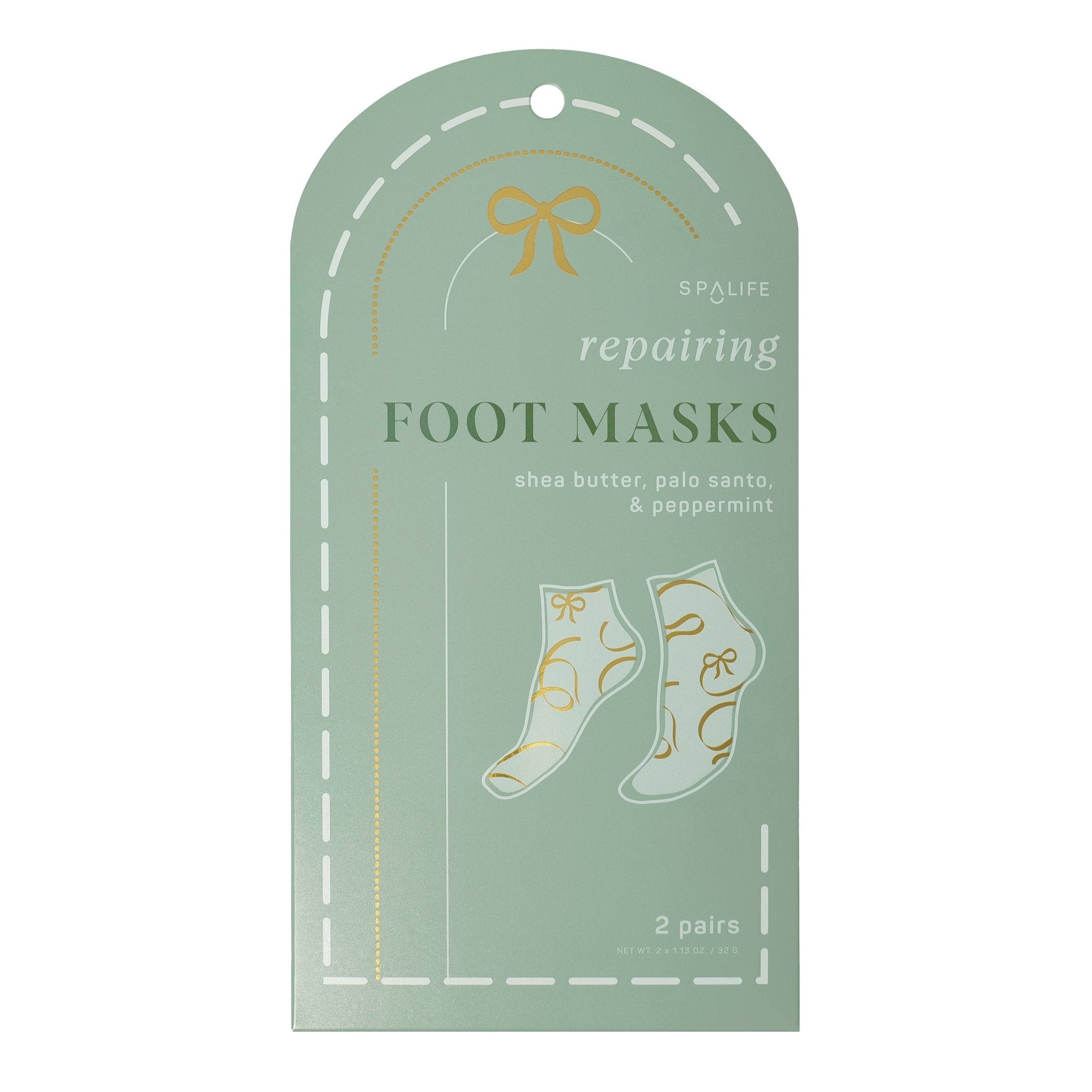 Repairing Foot Mask with Shea Butter Palo Santo & Peppermint - Foxy’s