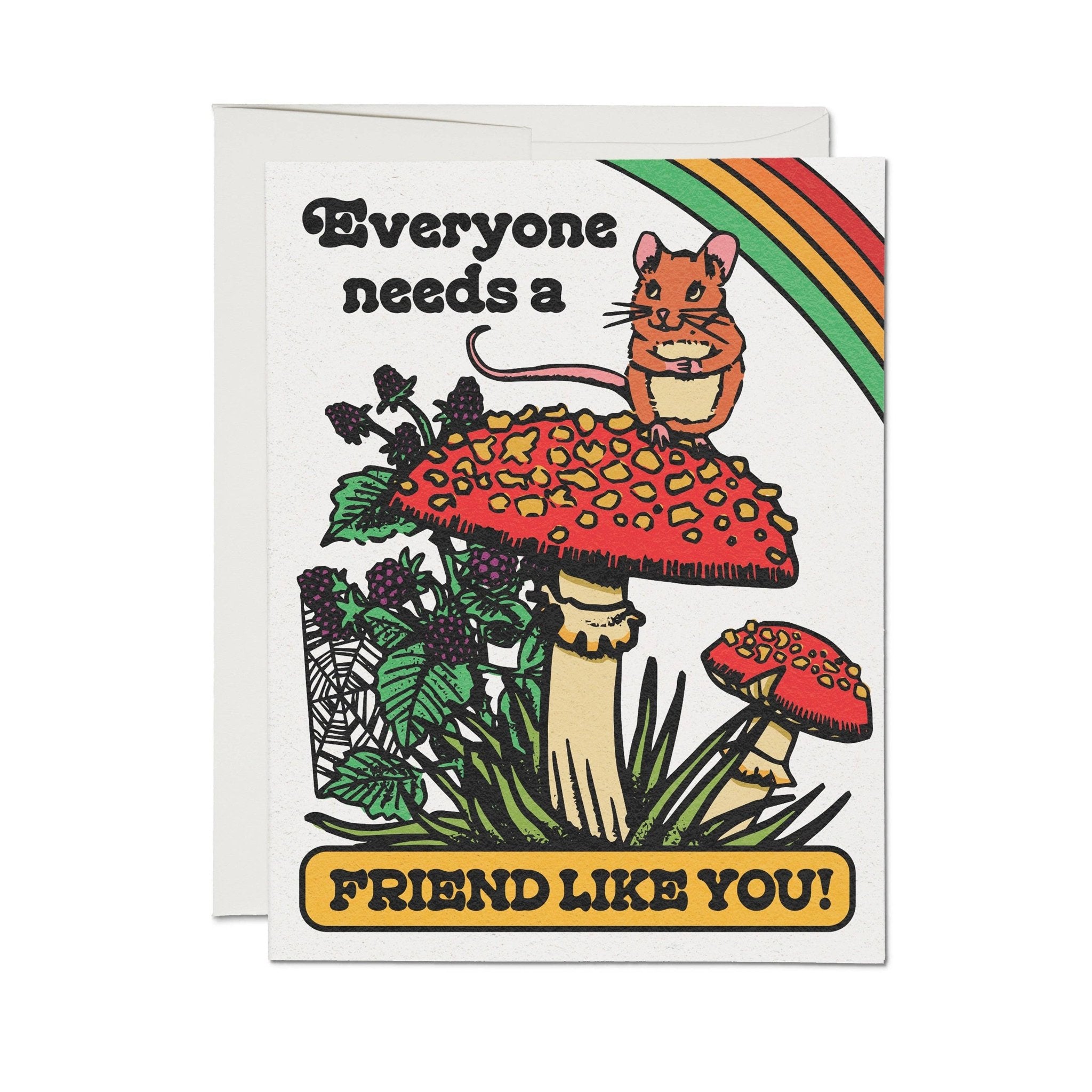 Mouse Friend Greeting Card - Foxy’s