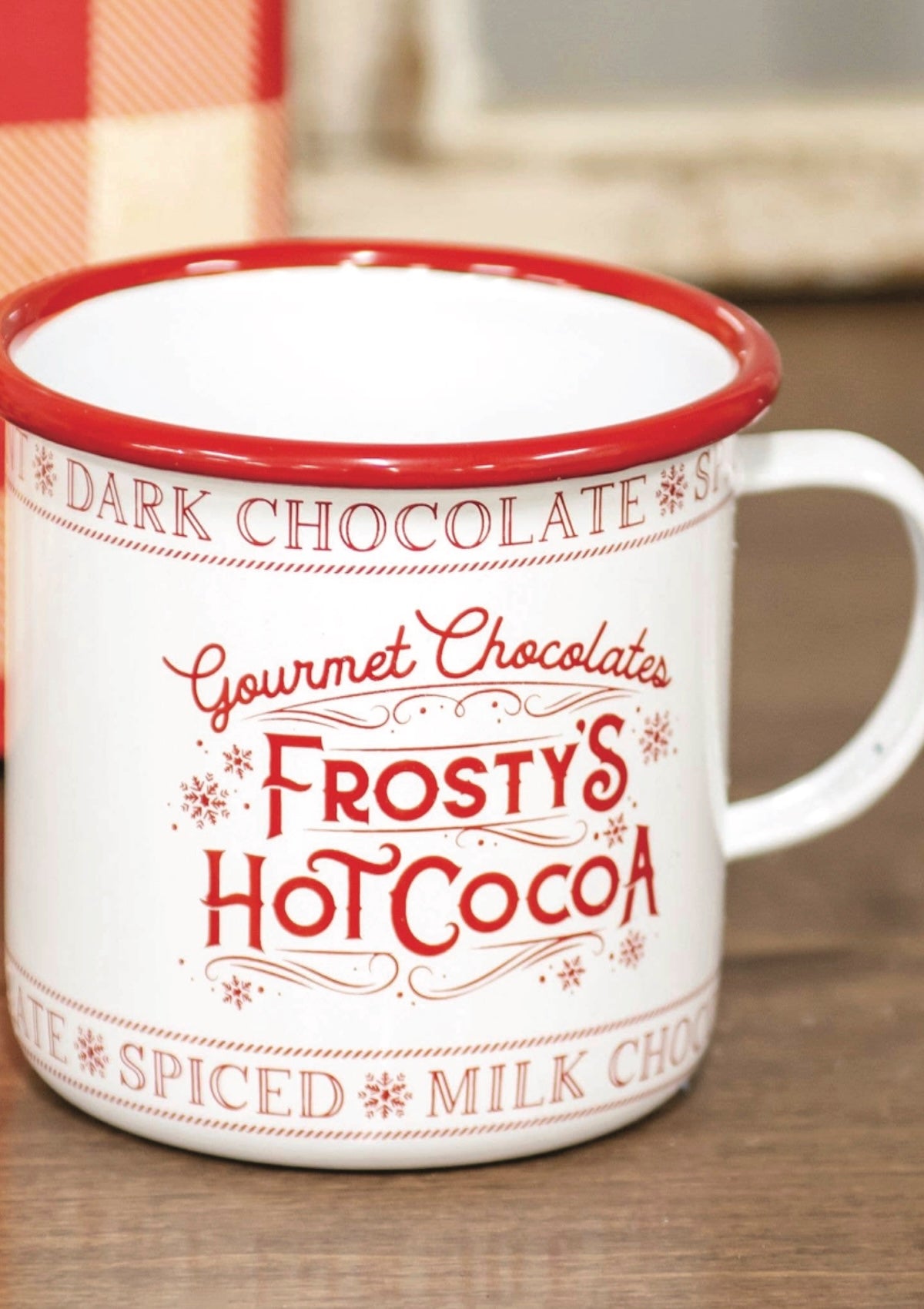 Frosty's Hot Cocoa Enamel Mug - Foxy’s