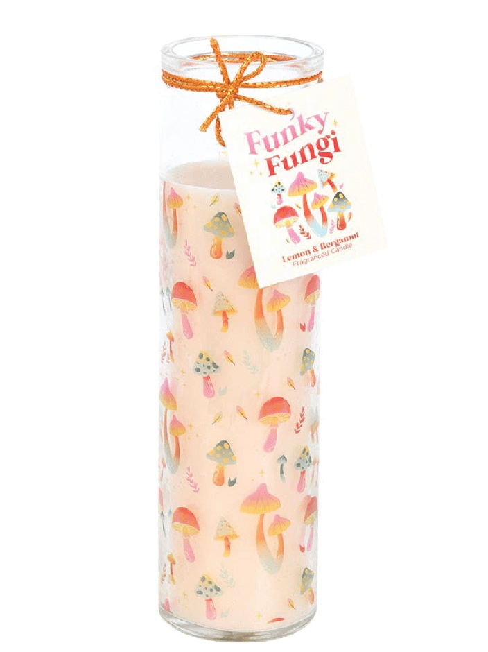 Funky Fungi Mushroom Candle | Lemon & Bergamot Scent | Repurpose as Vase! 🍄 - Foxy’s