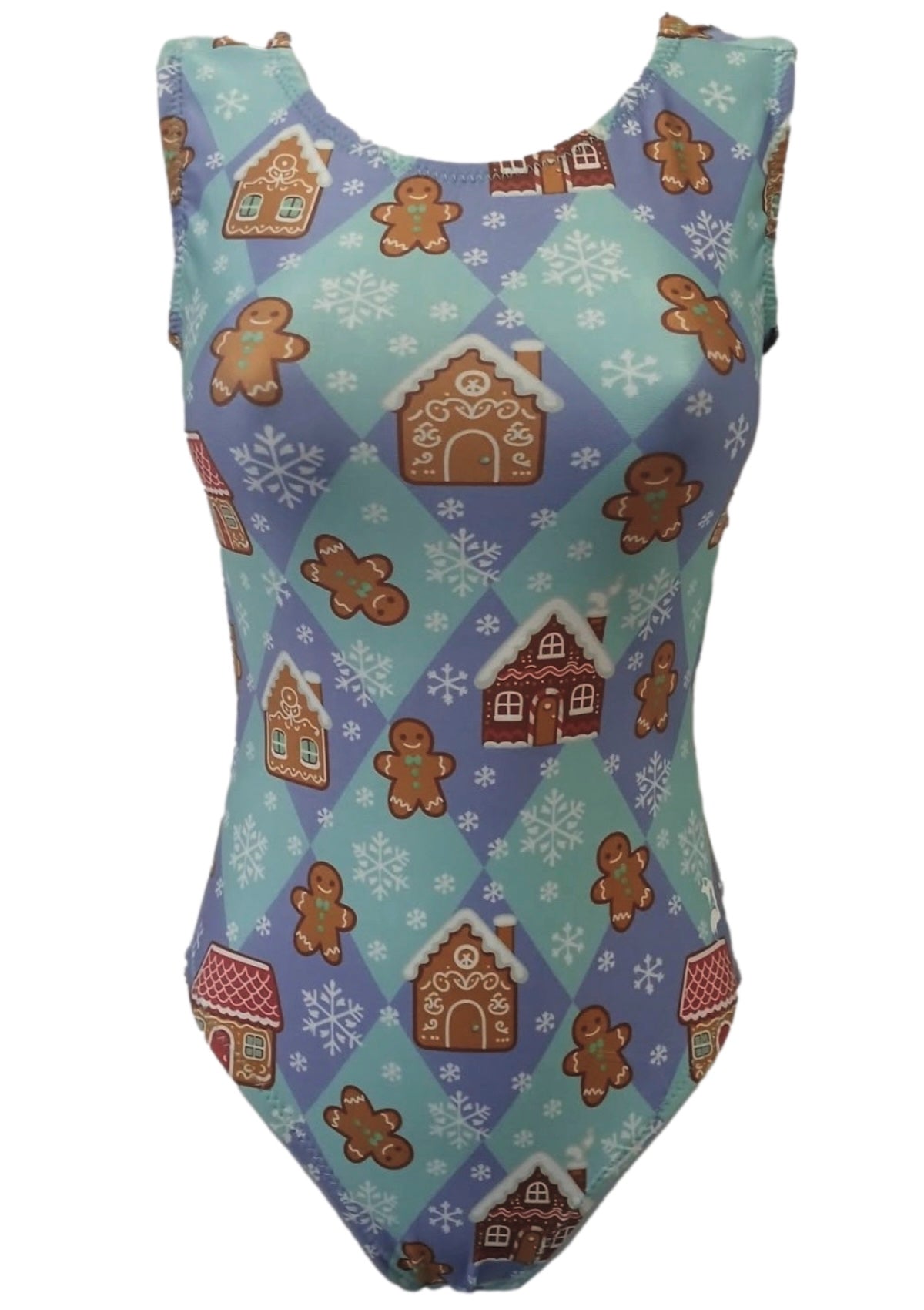 Gingerbread Girl Christmas Leotard for Girls - Foxy’s