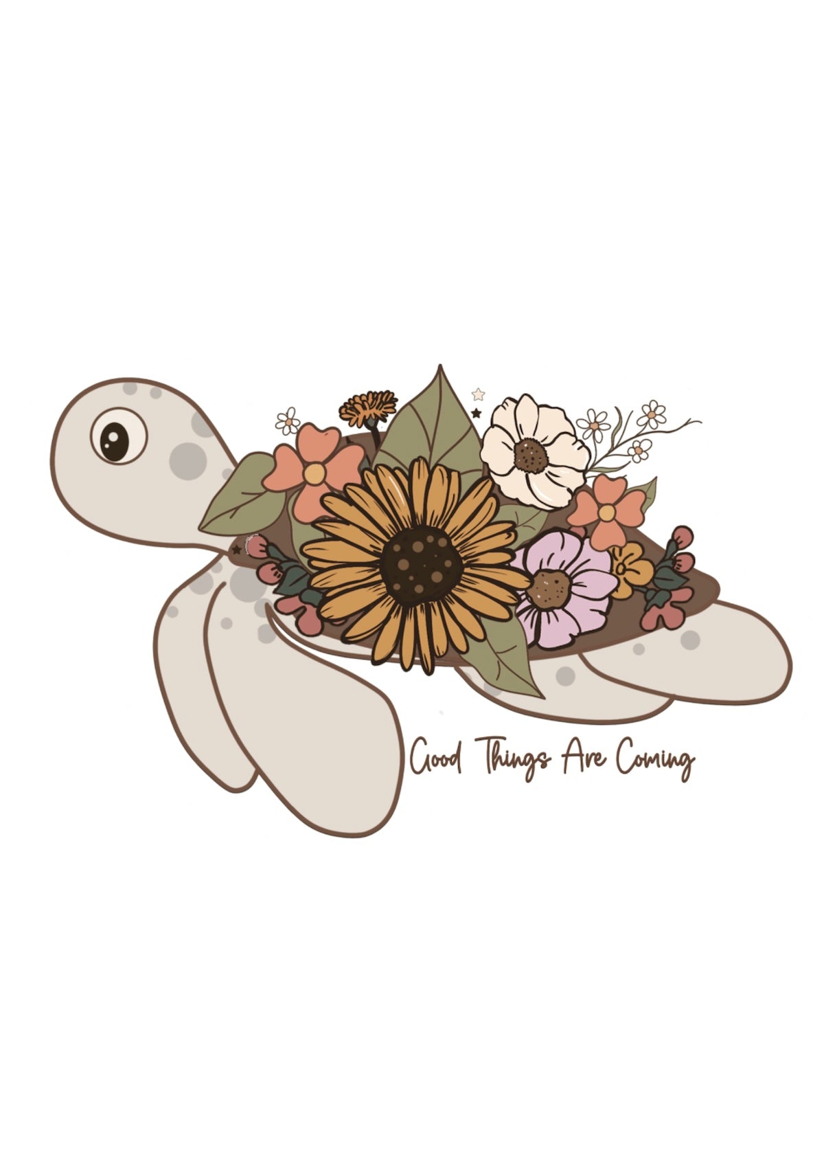 Good things are coming turtle sticker - Foxy’s