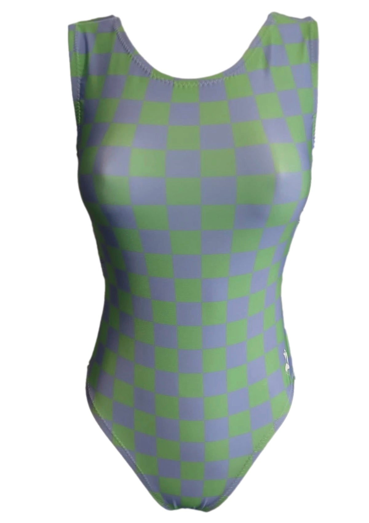 Green/Purple Checker Leotard - Foxy’s