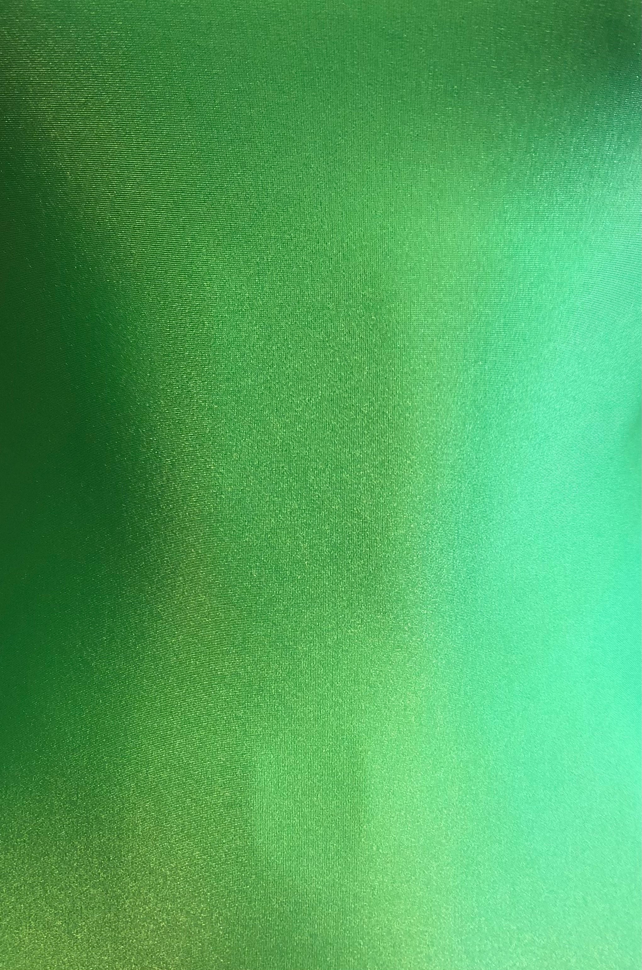 Green gymnastics leotards