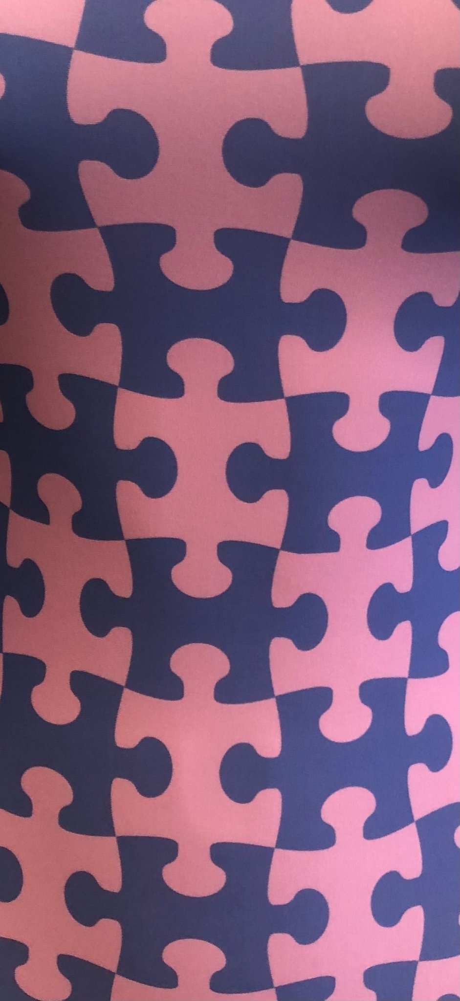 Missing Piece Gymnastics Leotard - Foxy's Puzzle Print Leo - Foxy’s
