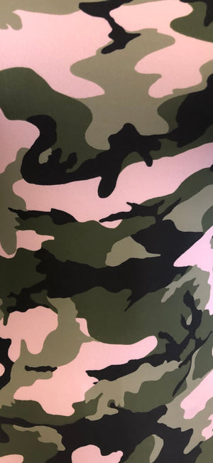 Pink camouflage print 