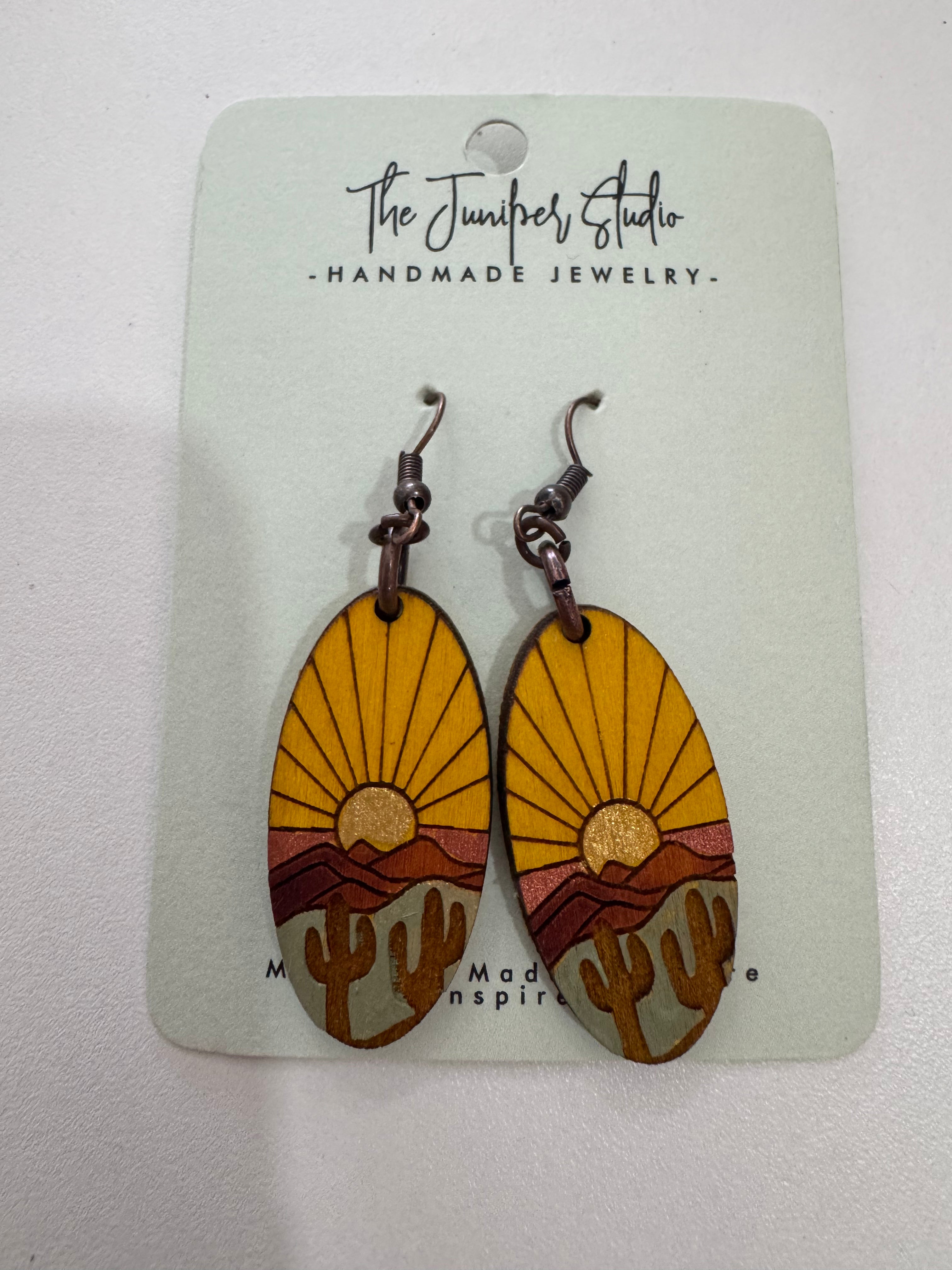 Wood Desert Earring by Juniper Studio