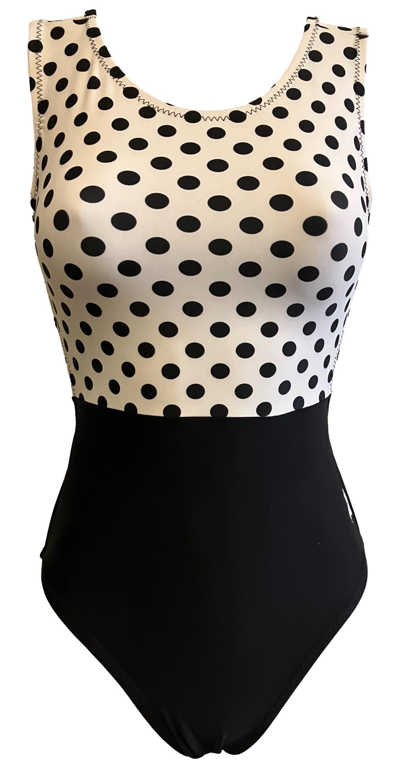 Two Tone Polka Dot Leotard