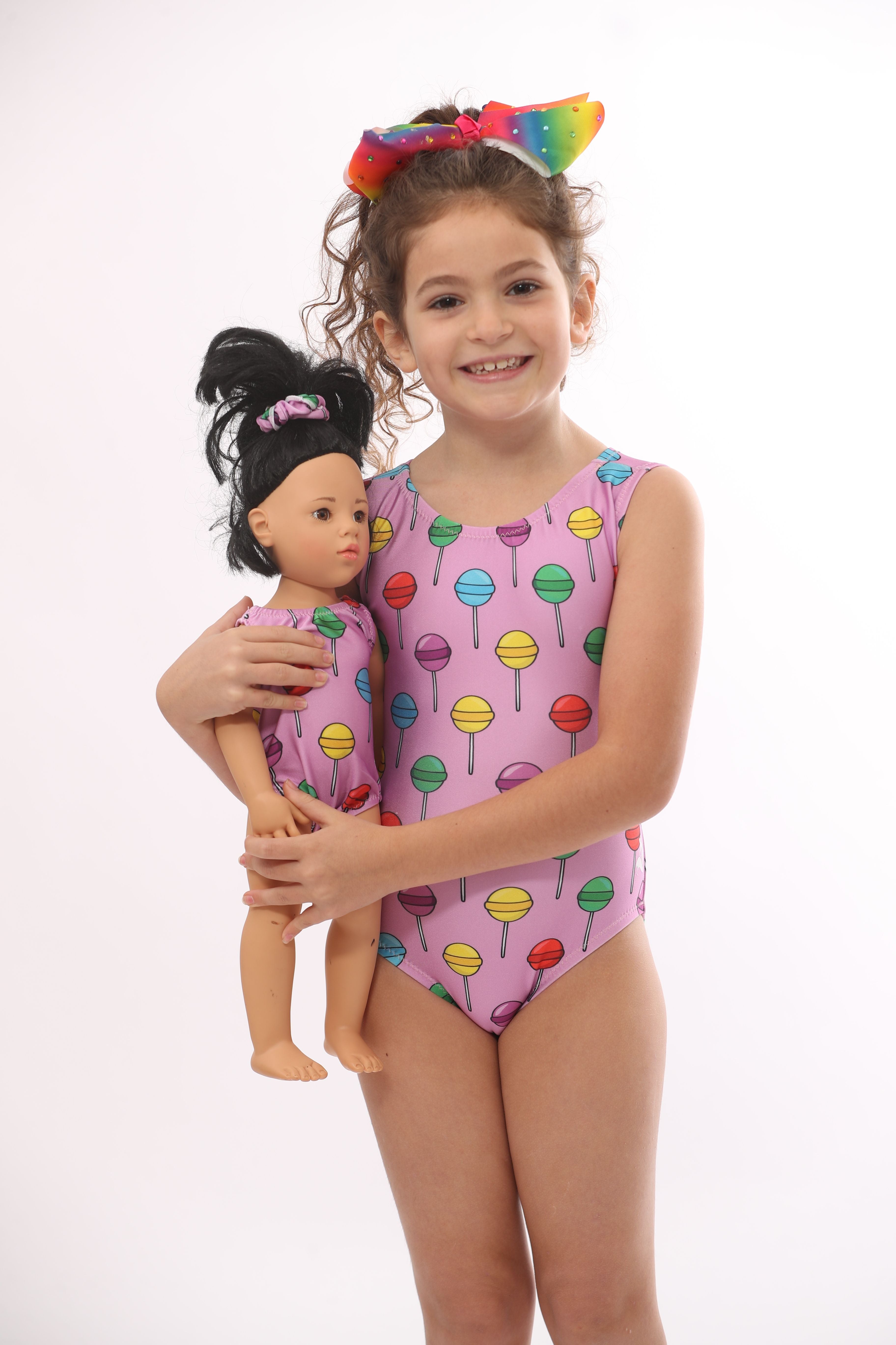 Sucker leotard and matching doll leotard sets