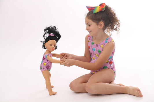 Matching doll leotard set