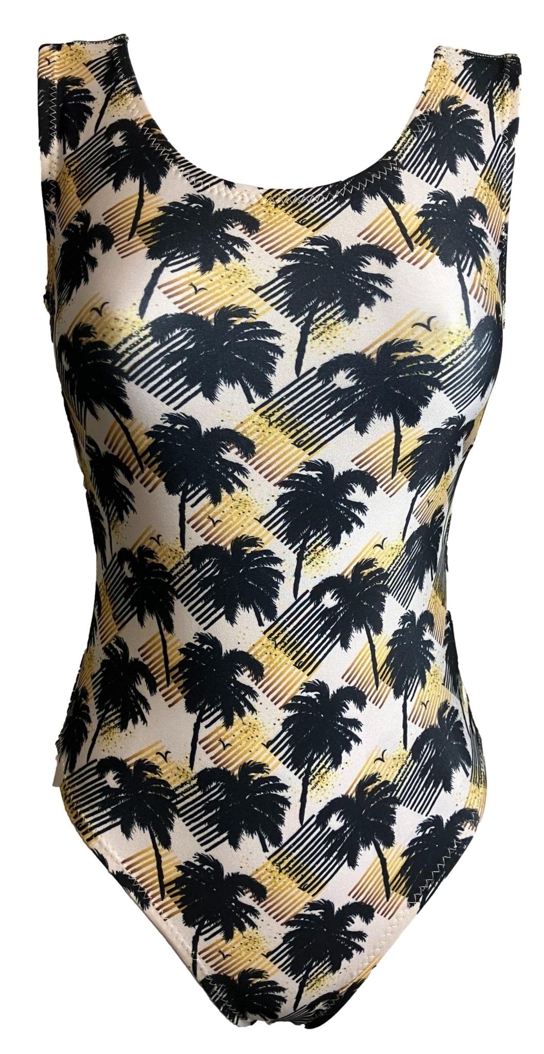 Bronzed Palms Gymnastics Leotard - Foxy's Leos - Comfortable & Stylish for Girls! - Foxy’s