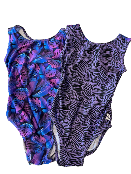 Purple Zebra Zazz VICE VERSA Leotards (Choose Your Style)