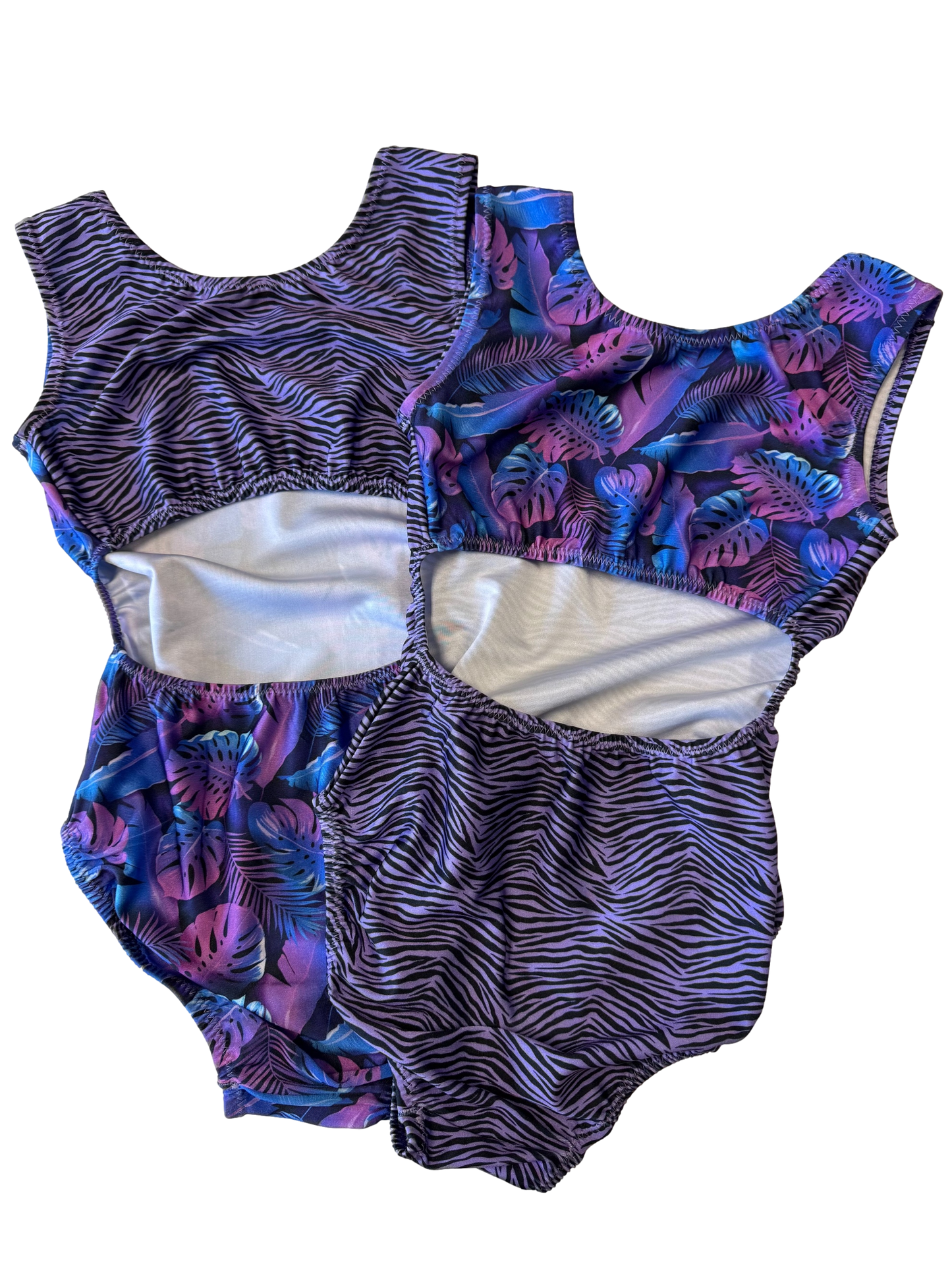 Purple Zebra Zazz VICE VERSA Leotards (Choose Your Style)