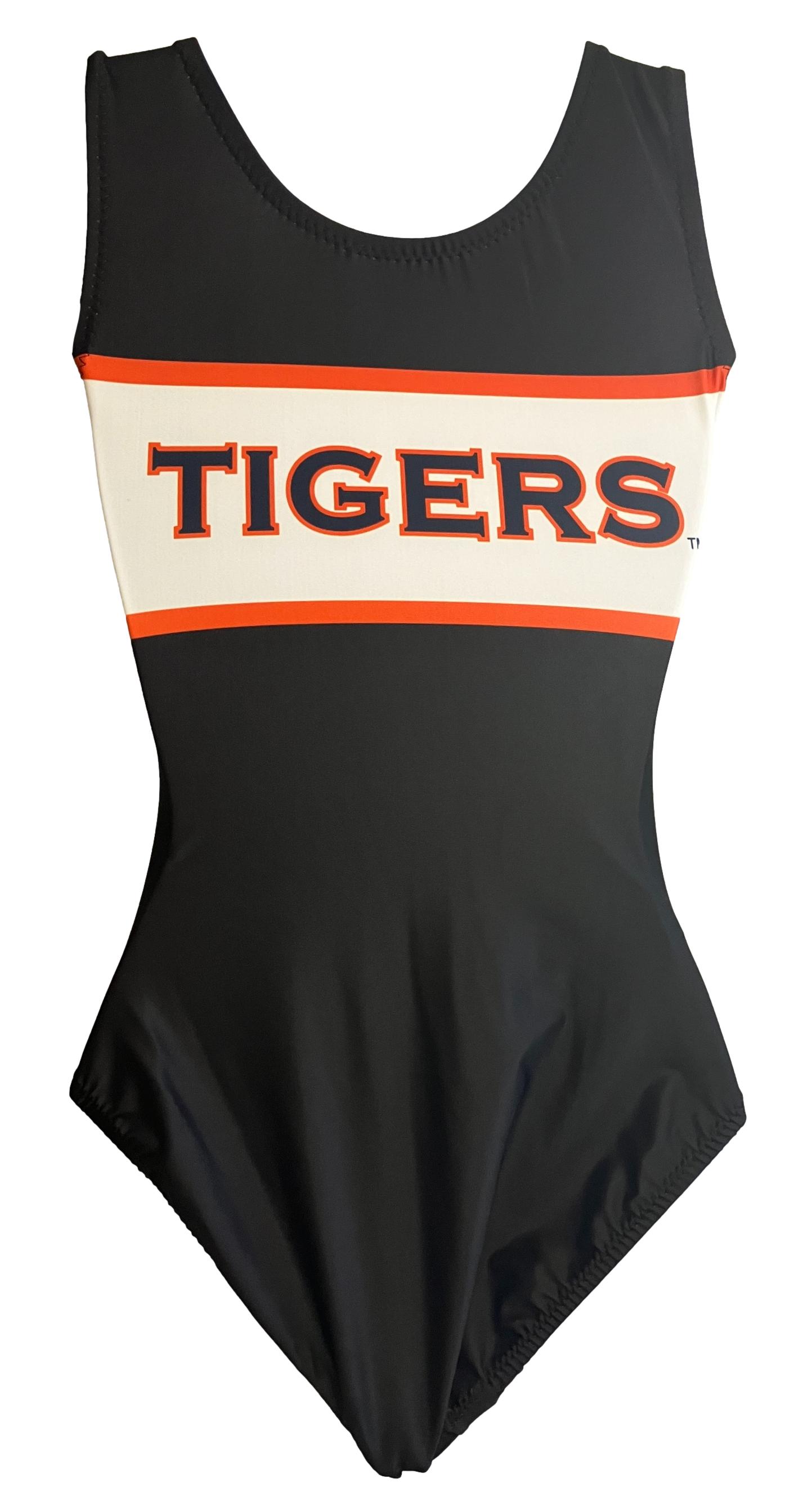 Foxy's Auburn Tigers Closed Back Leotard-Back View