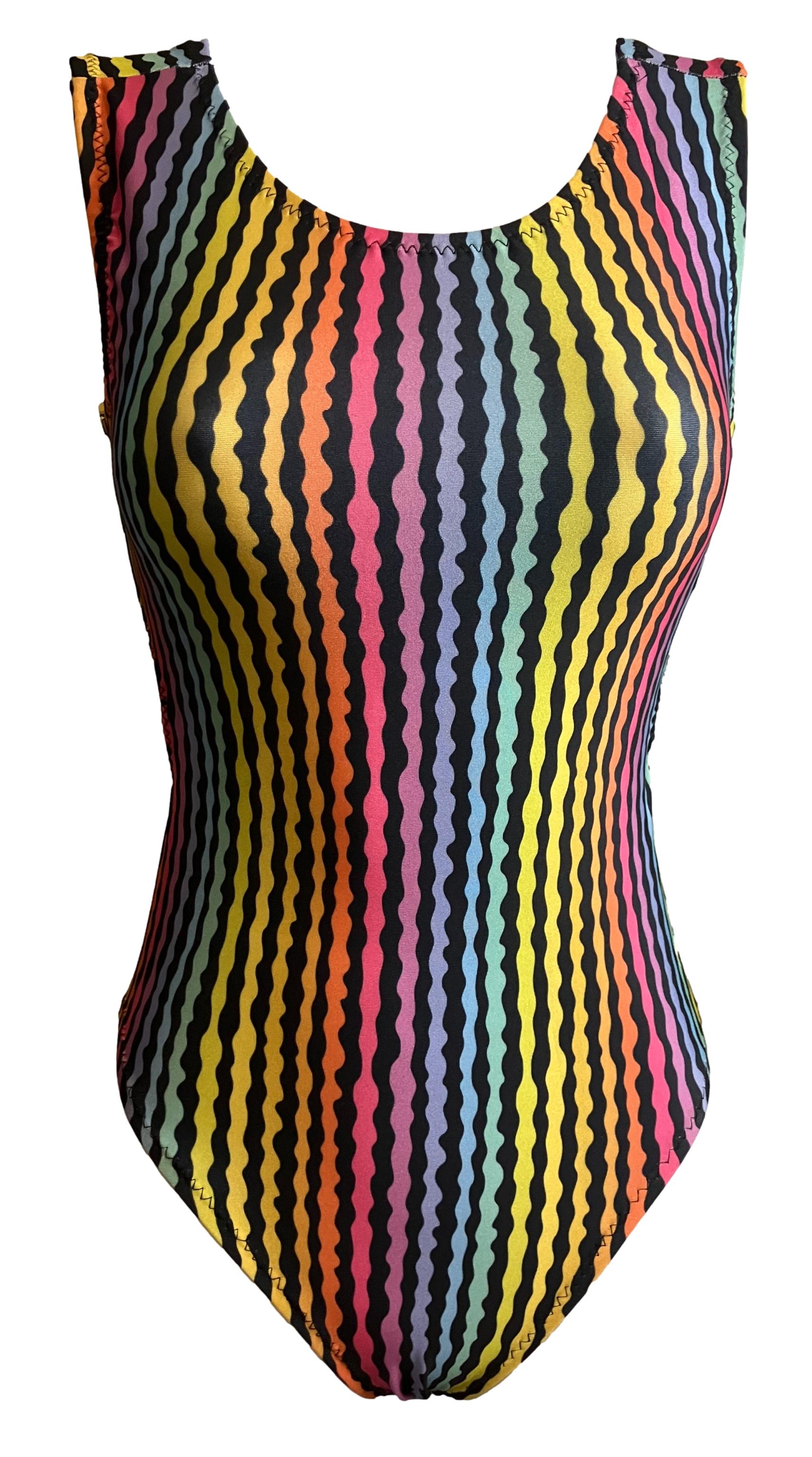 Foxy's Rainbow Squiggles Leotard for girls