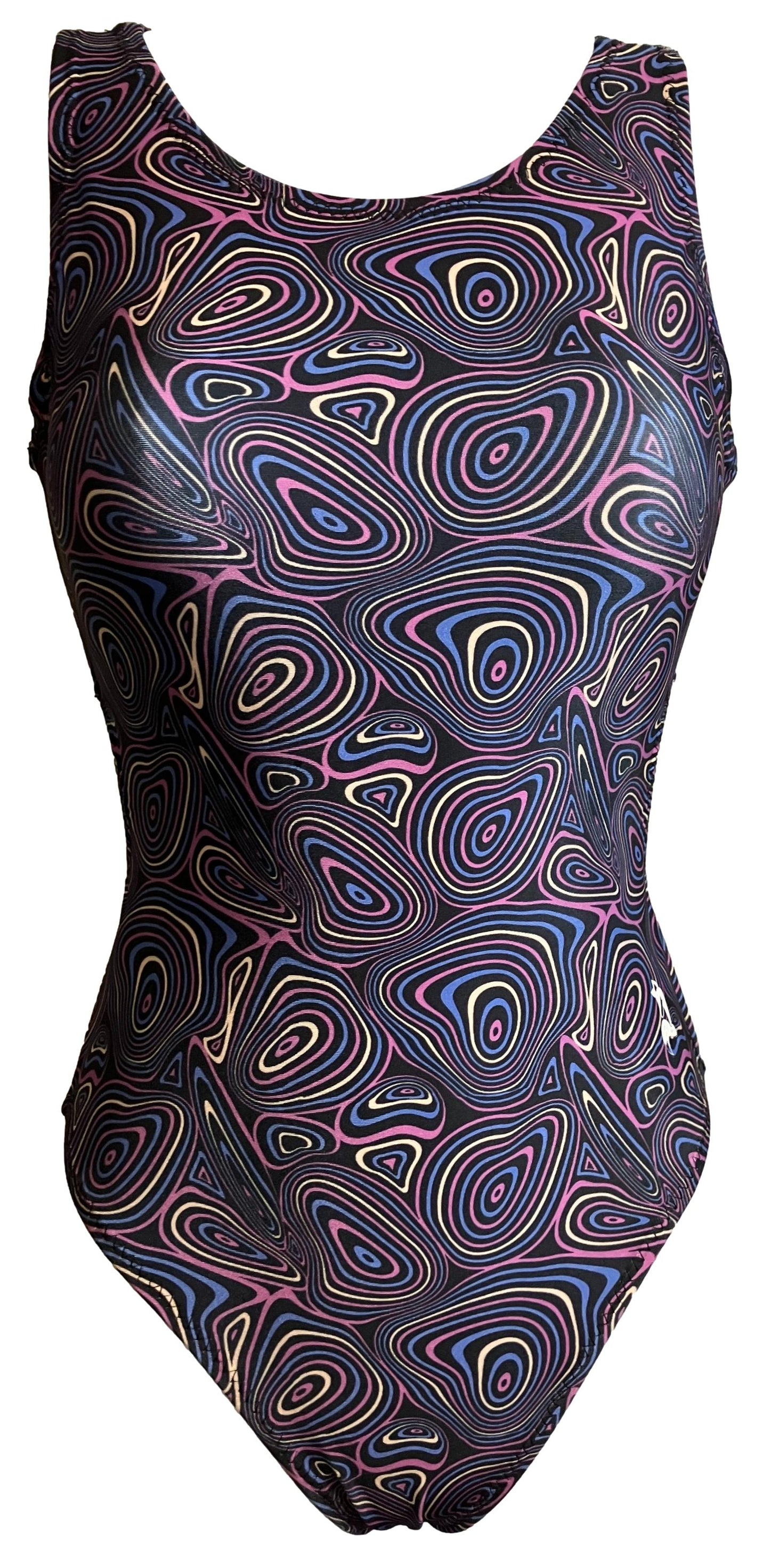 Purple Pink Swirl Front Funky Funky Leotard