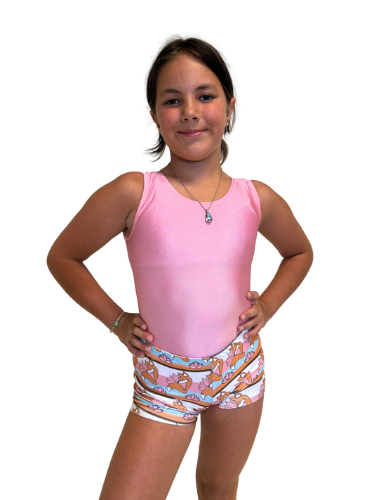 foxy's pink leotard for ballet and gymnastics