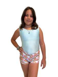 foxy's blue leotard for dance and gymnastics