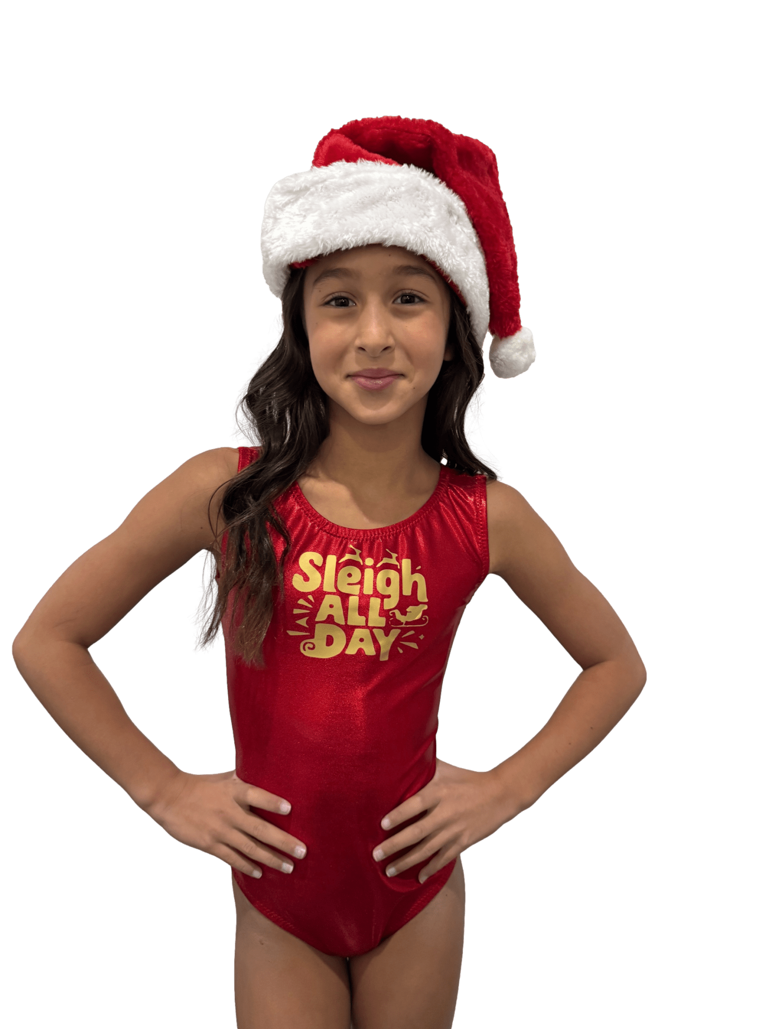 Sleigh All Day Red Mystique Christmas Leotard - Foxy’s