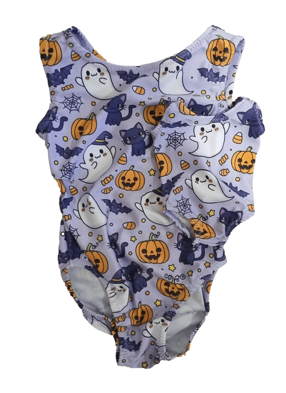 Halloween Tumble Tot Doll Leotard Set for Toddler Girls - Foxy’s
