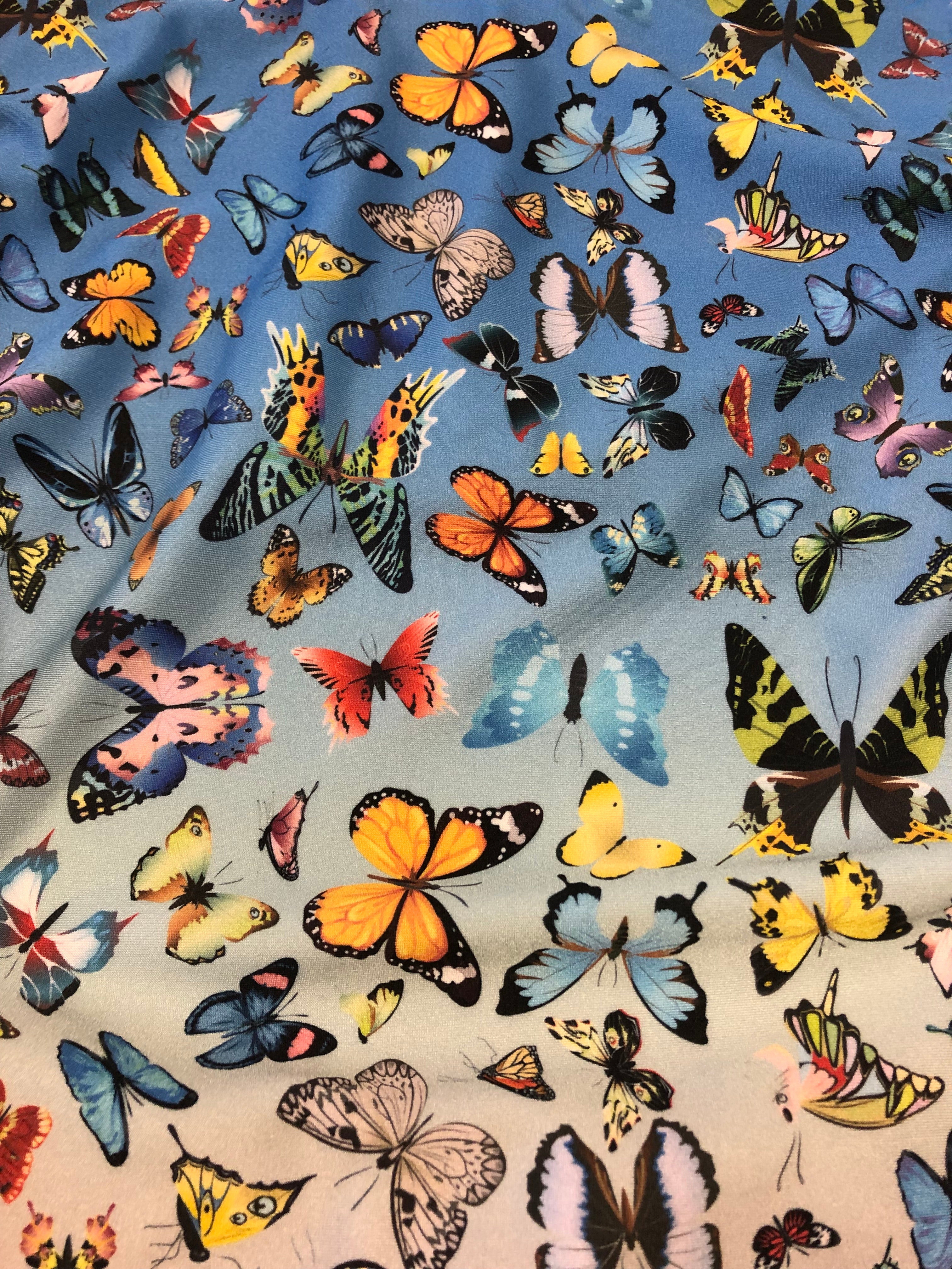 Ombre Butterflies leotard for girls