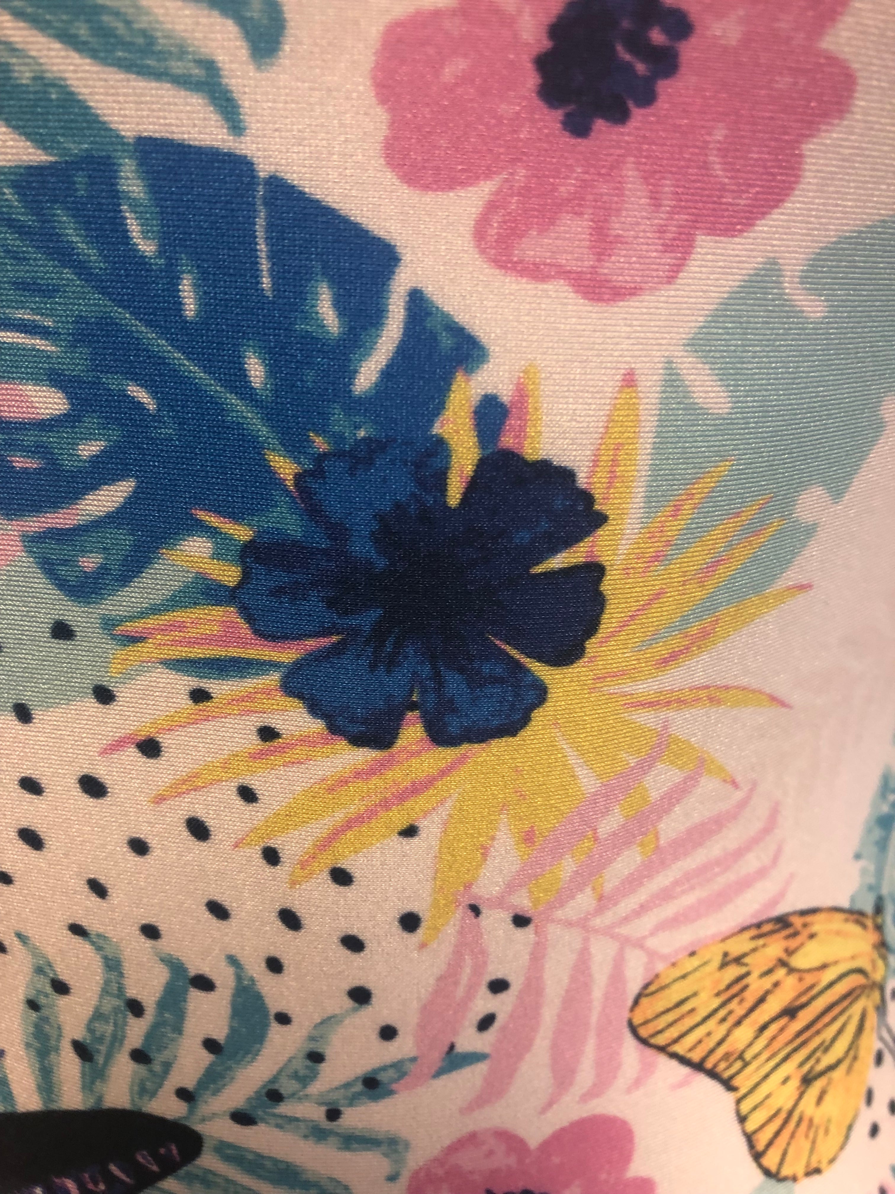 Fabric Shot Butterfly Garden Leotard