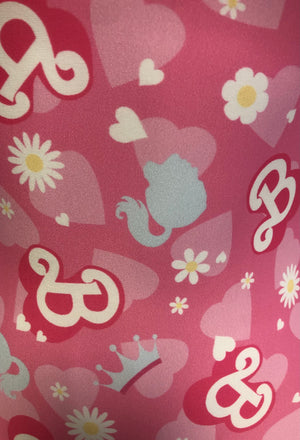 Bar-Bee Leotard for girls Fabric Shot 