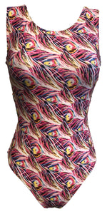 Rainbow of Feathers Leotard for girls 