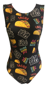 Let's Taco Bout It loetard for girls 
