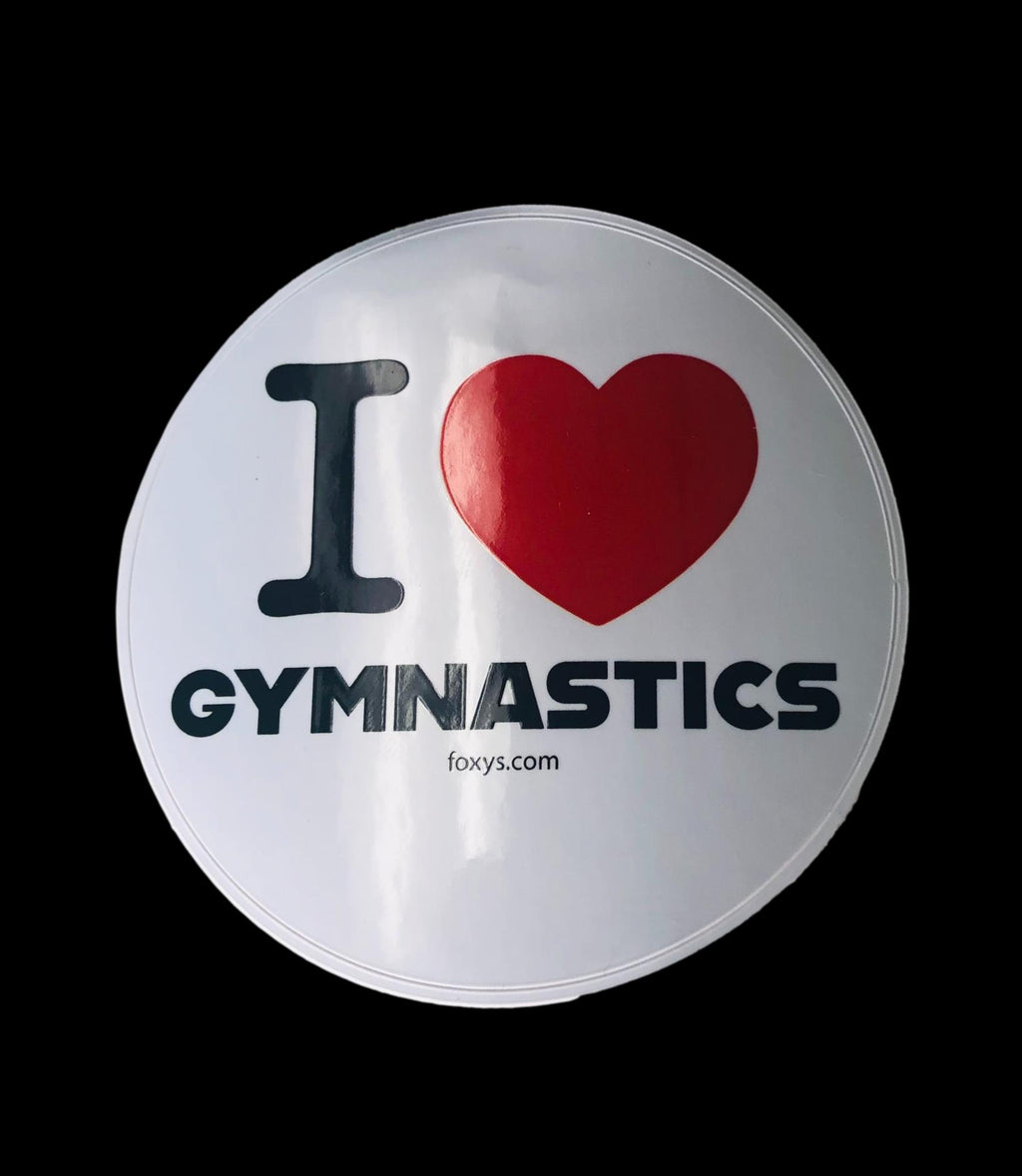Foxy's I Love Gymnastics sticker