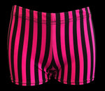 Pink & Black Stripped Performance Shorts