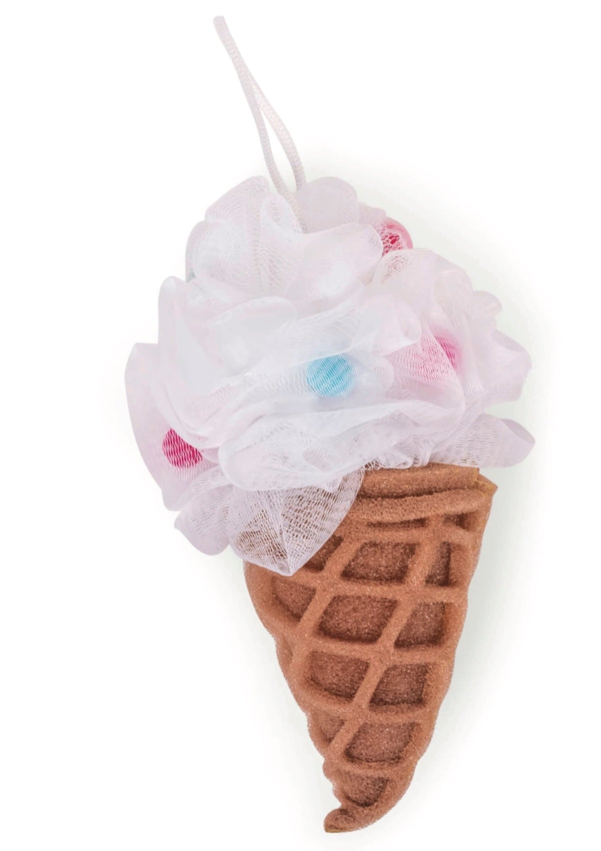Ice Cream Bath Sponge Pouf for Girls & Teens - Fun, Foamy Clean! - Foxy’s