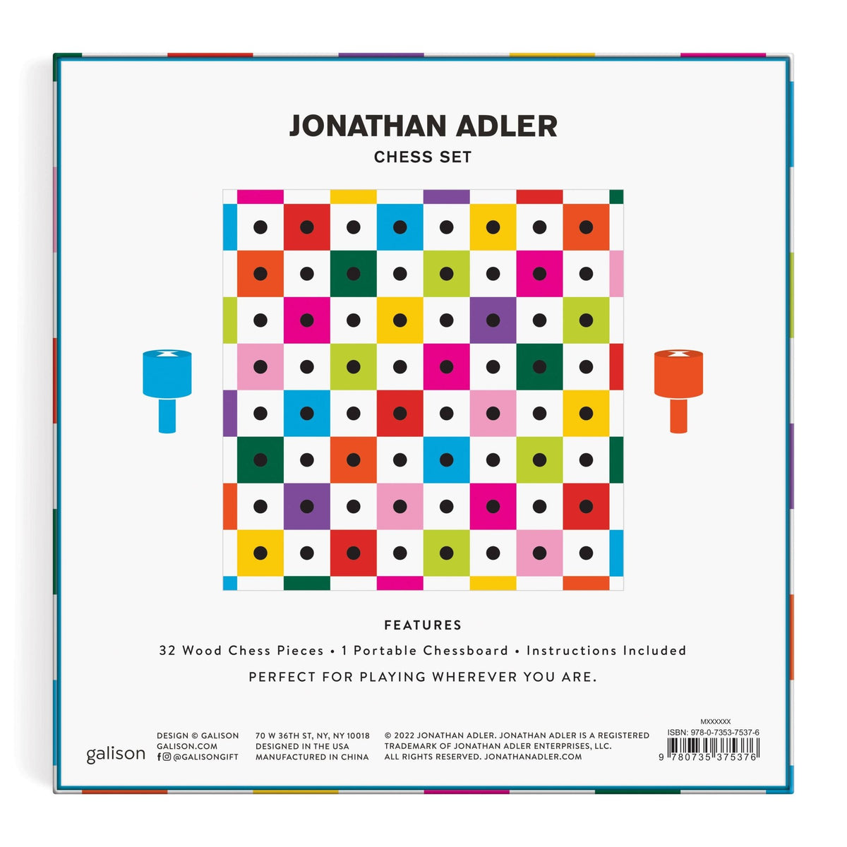 Jonathan Adler Pop Peggable Chess Set - Foxy’s