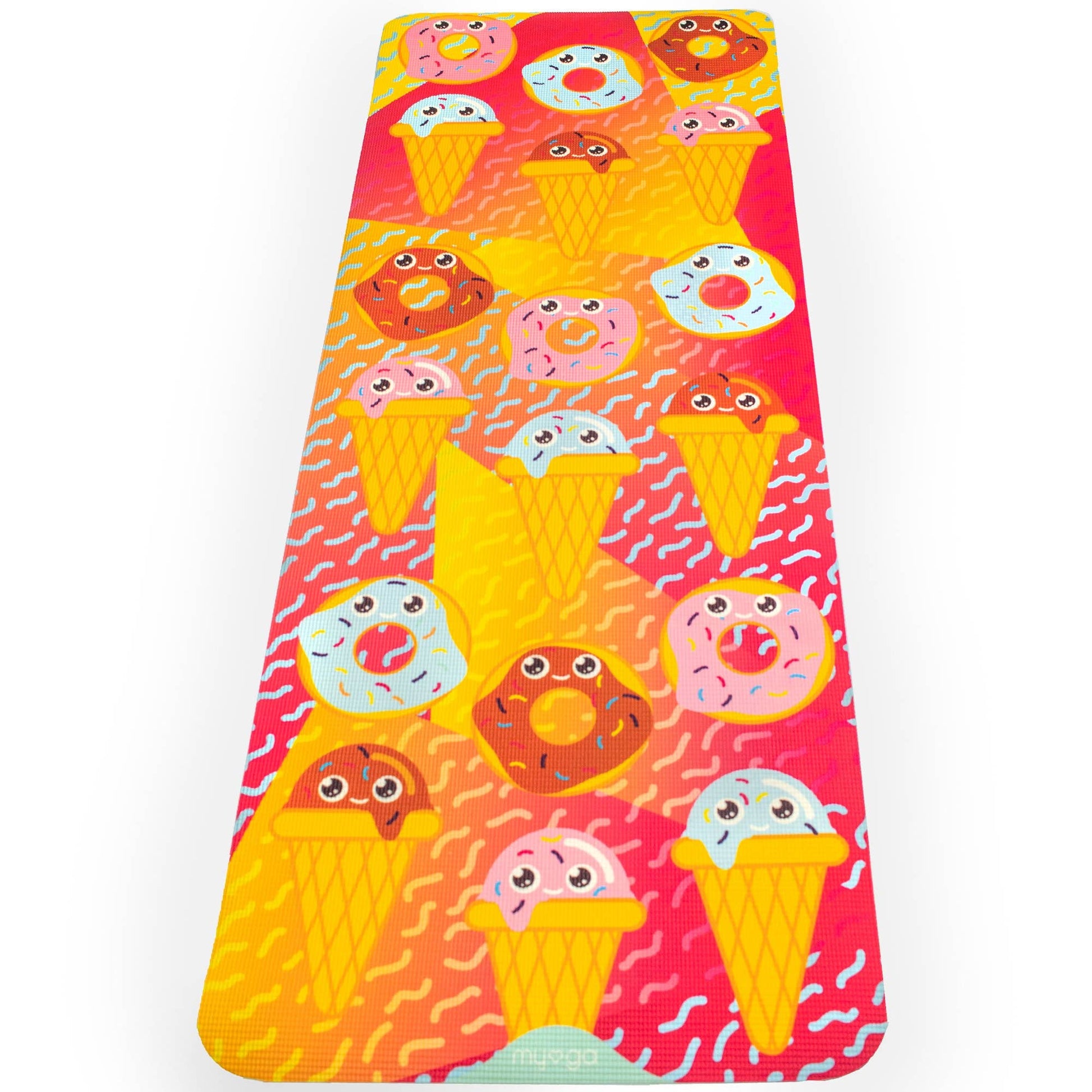 kids yoga mat with ice cream cones