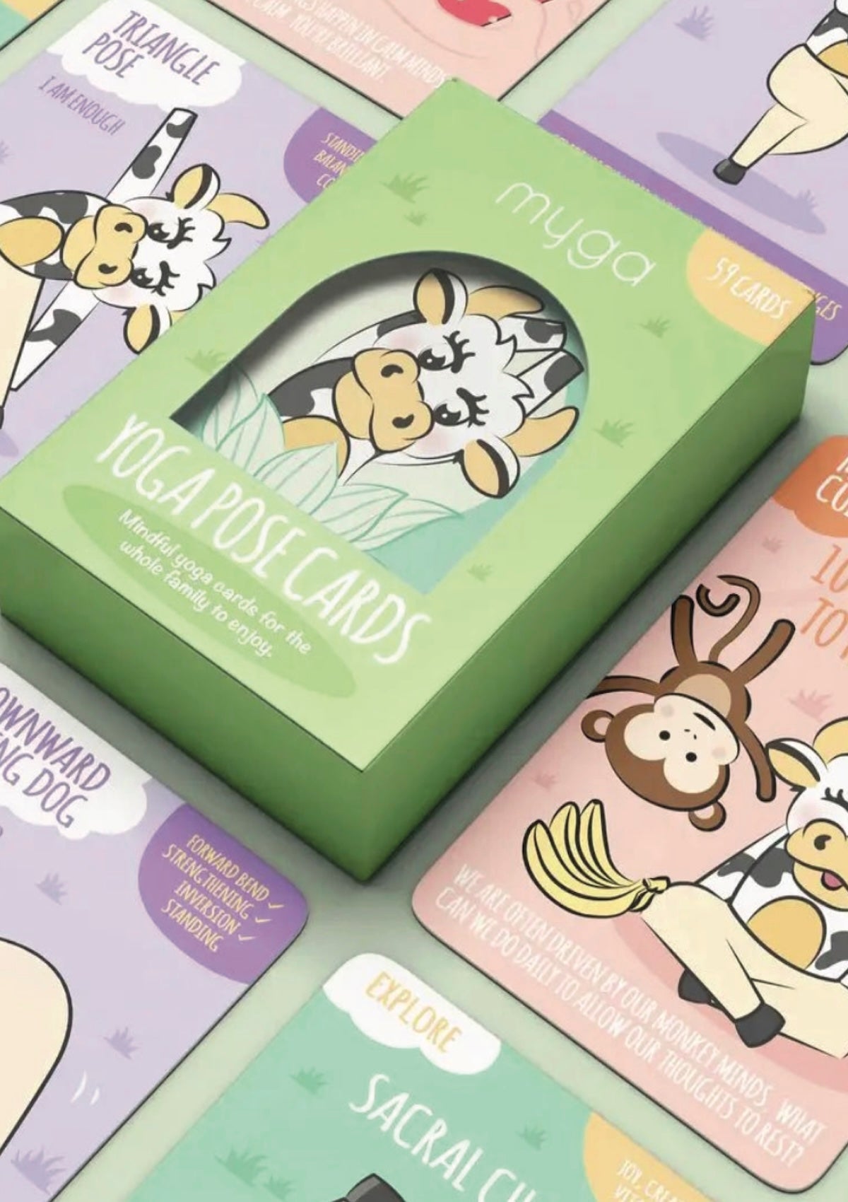 Kids Yoga Cards: Fun Poses & Mindfulness Games with Molly Myga! - Foxy’s