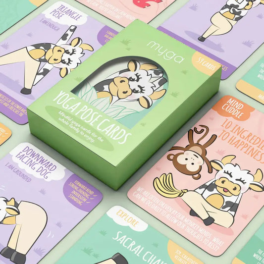 kids yoga deck play cards