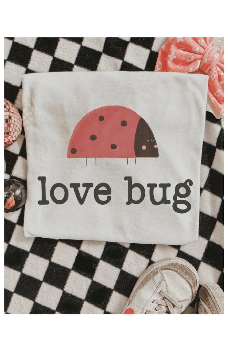 Toddler Love Bug Tee - Cute Ladybug Graphic (2T) - Foxy's - Foxy’s