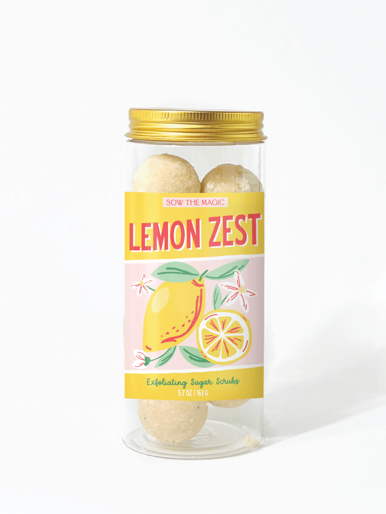 Lemon Zest Exfoliating Sugar Scrubs - Foxy’s