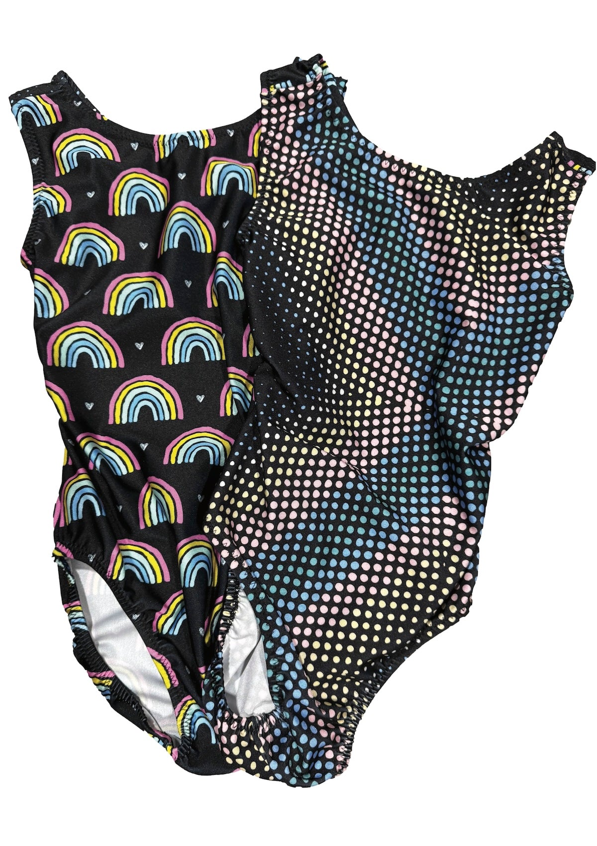Rainbow Ellipses Gymnastics Leotard - VICE VERSA Foxy's Leotards - Choose Your Style! - Foxy’s