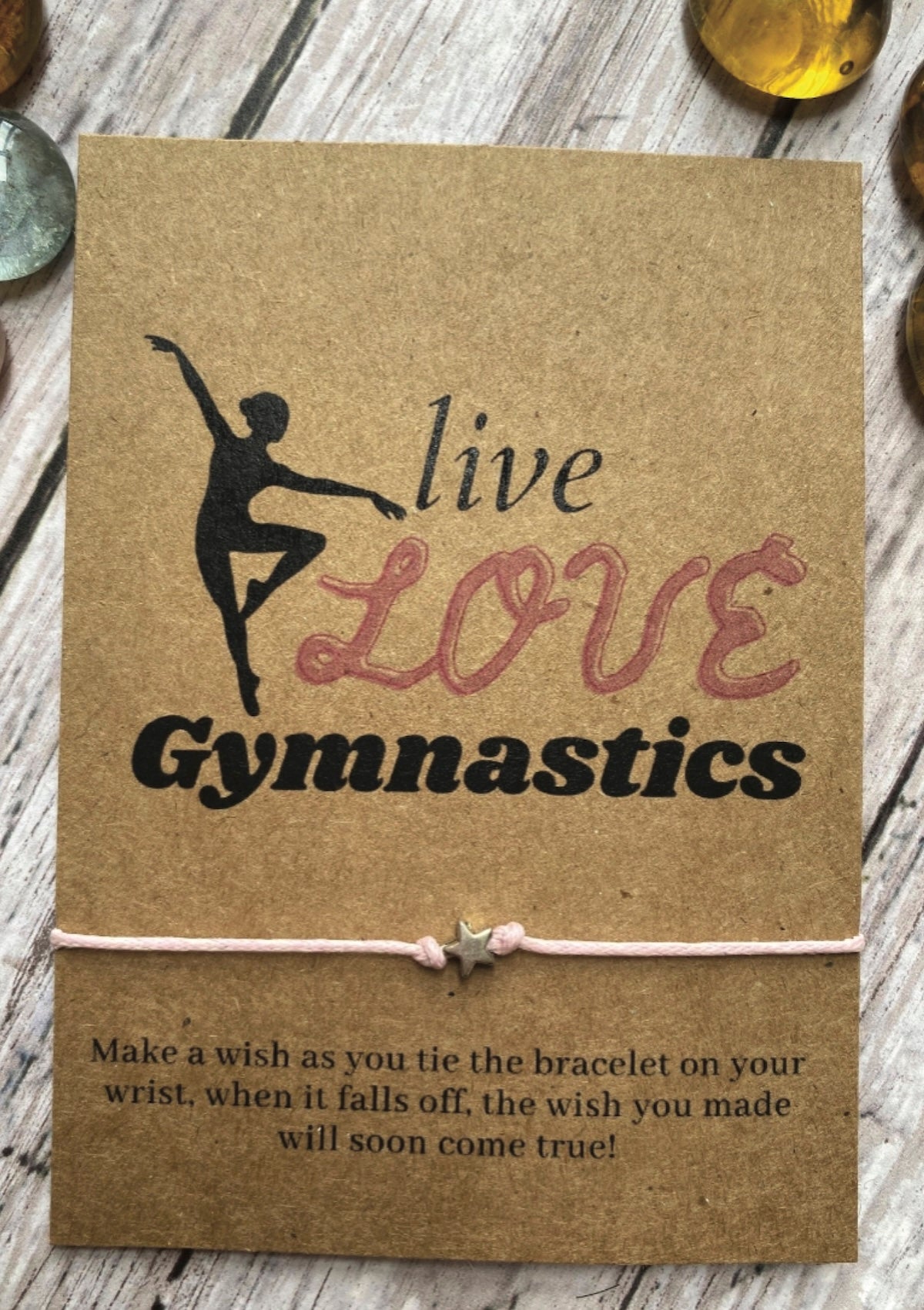 Live Love Gymnastics Wish Bracelet - Foxy’s