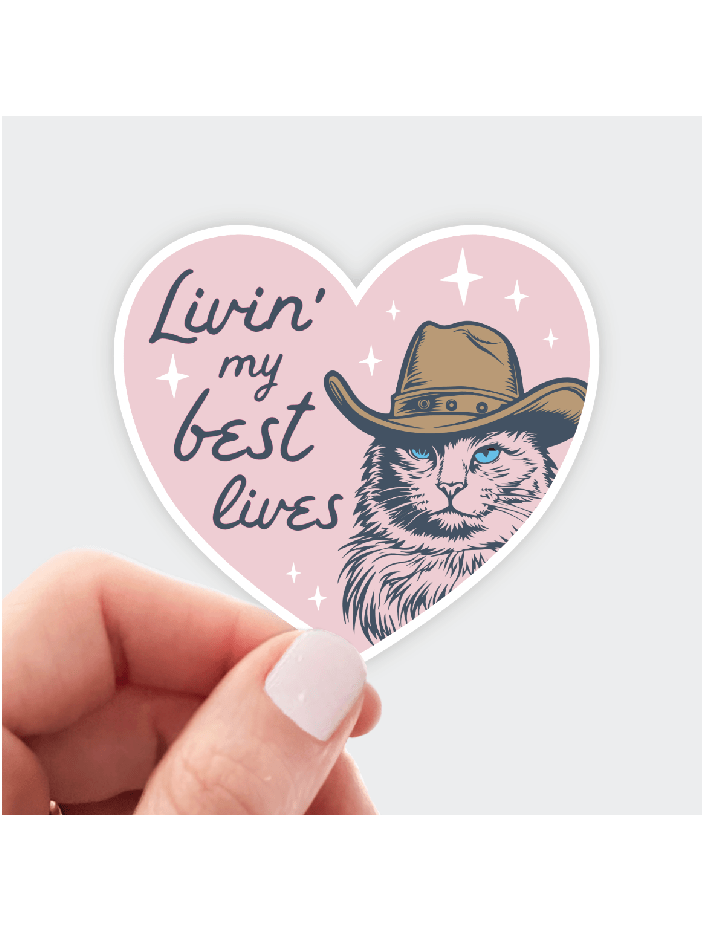 Living My Best Lives Sticker - Foxy’s