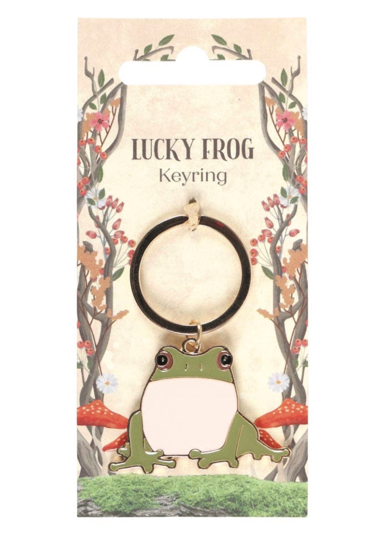 Lucky Frog Keychain - Adorable Enamel Charm for Good Luck! - Foxy’s