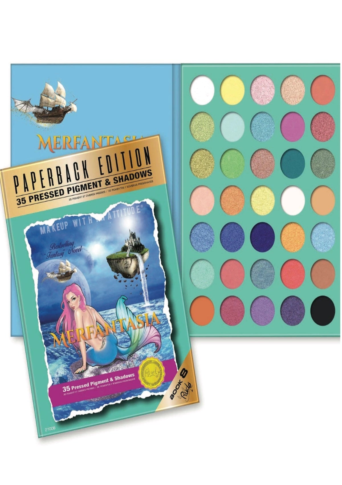 Merfantasia Vegan Eyeshadow Palette: 35 Mermaid Colors! ✨ - Foxy’s