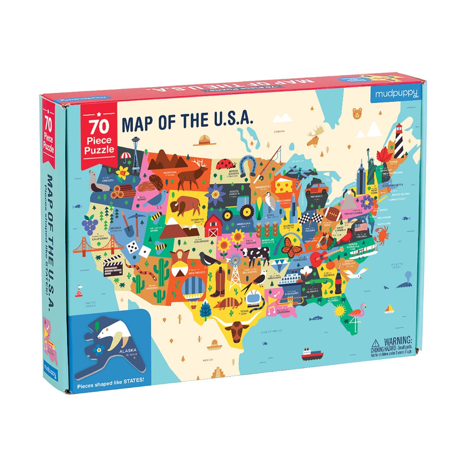 Map Of The U.S.A. Geography Puzzle - Foxy’s