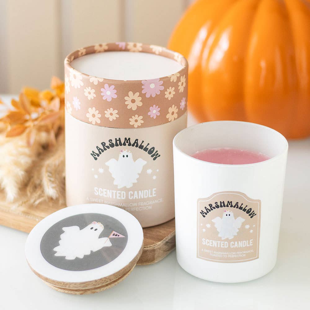 Ghost Toasted Marshmallow Halloween Candle - Foxy’s