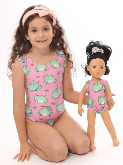 Frog Prince Leotard & Doll Set - Foxy's Tumble Tots - Gymnastics Leotards for Toddlers - Foxy’s