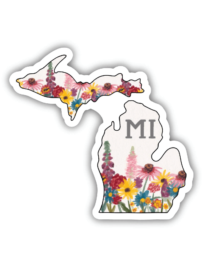 Michigan Sticker - Painterly Vinyl Decal - Waterproof, Laptop, Water Bottle - Foxy’s