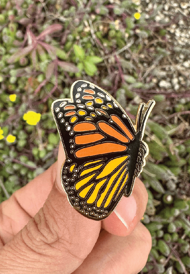 Monarch Butterfly Enamel Pin - Foxy’s