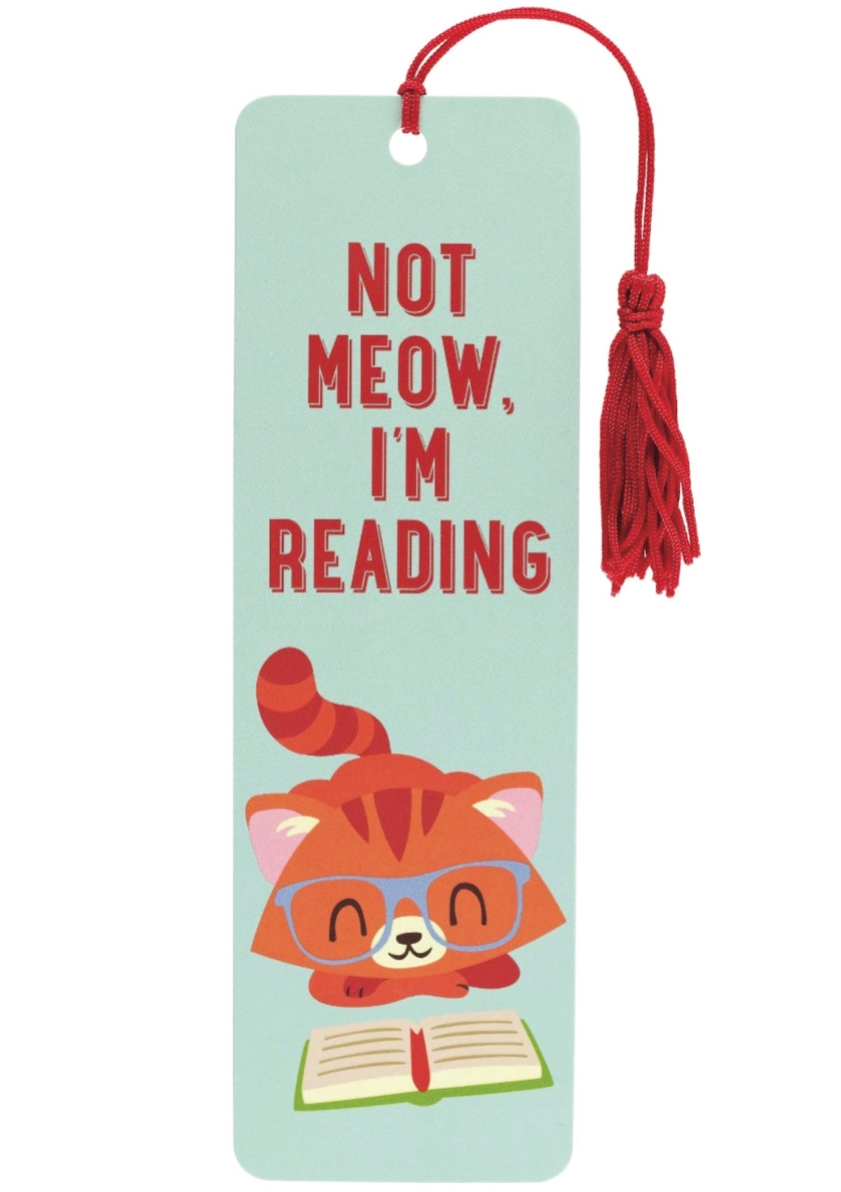 Not Meow, I'm Reading! Cute Cat Bookmark for Kids - Foxy's - Foxy’s