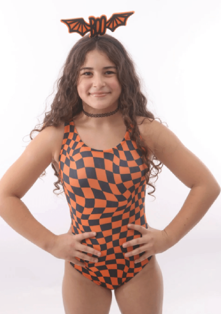 Carnival Funhouse Gymnastics Leotard - Foxy's T - Back Leo: Twirl into Fall Fun! - Foxy’s